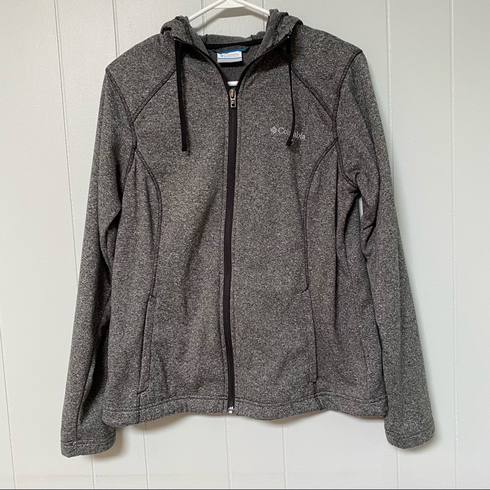 EUC Columbia Gray Zip Up Hoodie Jacket - Large